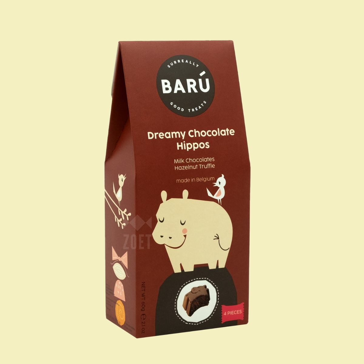 Barú Hippos Hazelnut Truffle