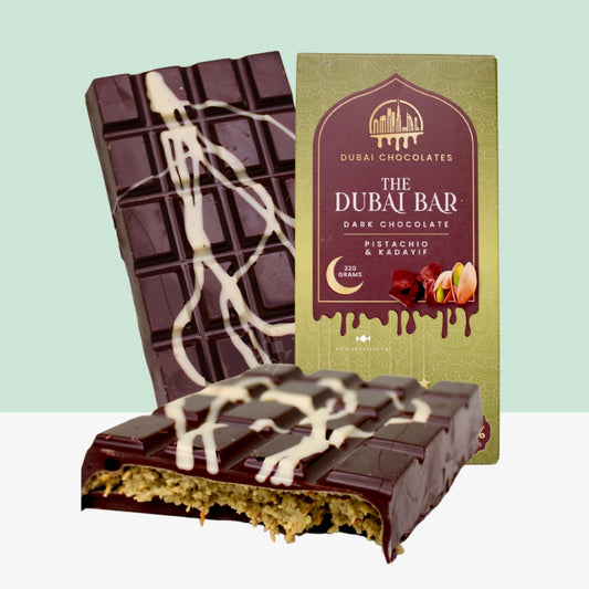 Dubai: Dark Chocolate pistachio & knafeh