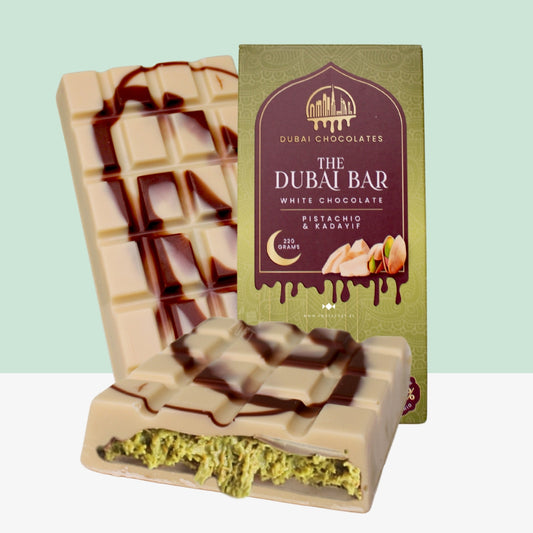 Dubai: White Chocolate pistachio & knafeh