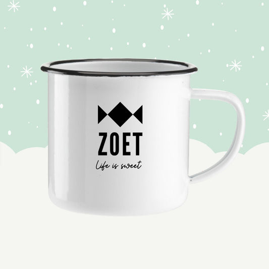 ZOET Emaille Mok