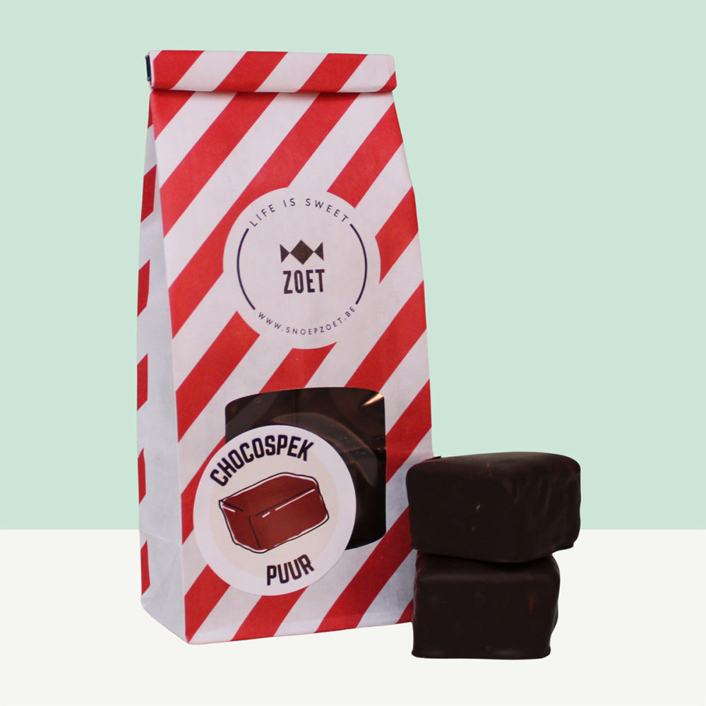 Vers Antwerps spek met pure chocolade