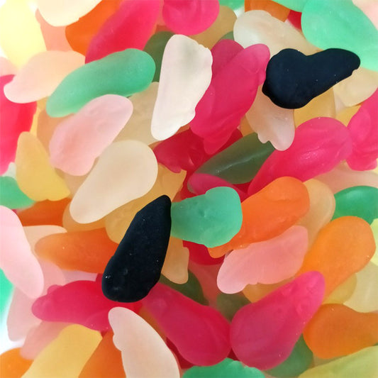 joris muisjes suikervrij snoepjes, kleurrijke muisvorm, suikervrij, fruitige smaken