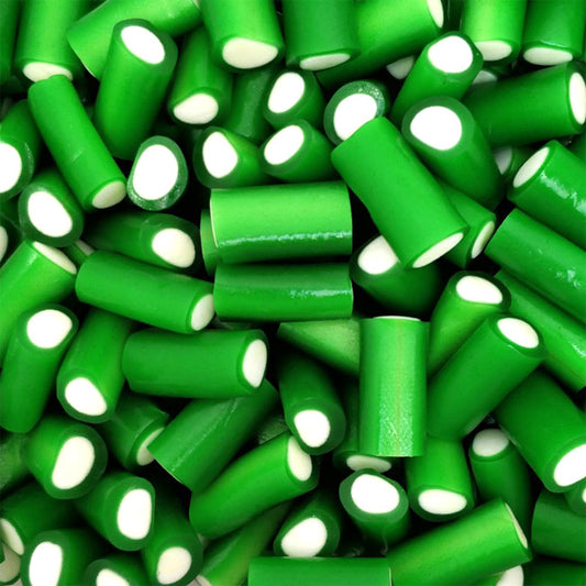 zummies appelstaafjes snoepjes, lange groene staafjes, appelsmaak