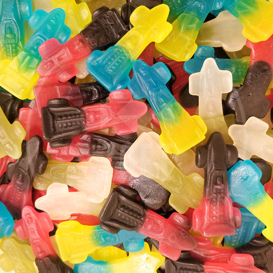 frisia racewagens snoepjes, autovorm, kleurrijk, zure coating