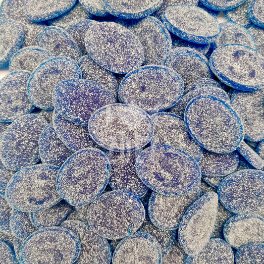 s-märke sour blue raspberry snoepjes zweeds snoep met blauwe framboos en zure smaak swedish candy