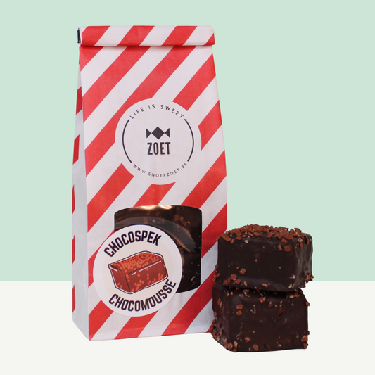 Vers Antwerps spek met Chocomousse