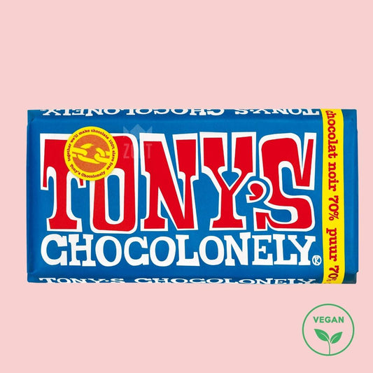 Tonys Chocolonely Pure chocolade tablet zonder melk en vegan