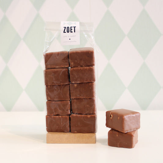 Vers Antwerps spek met melkchocolade